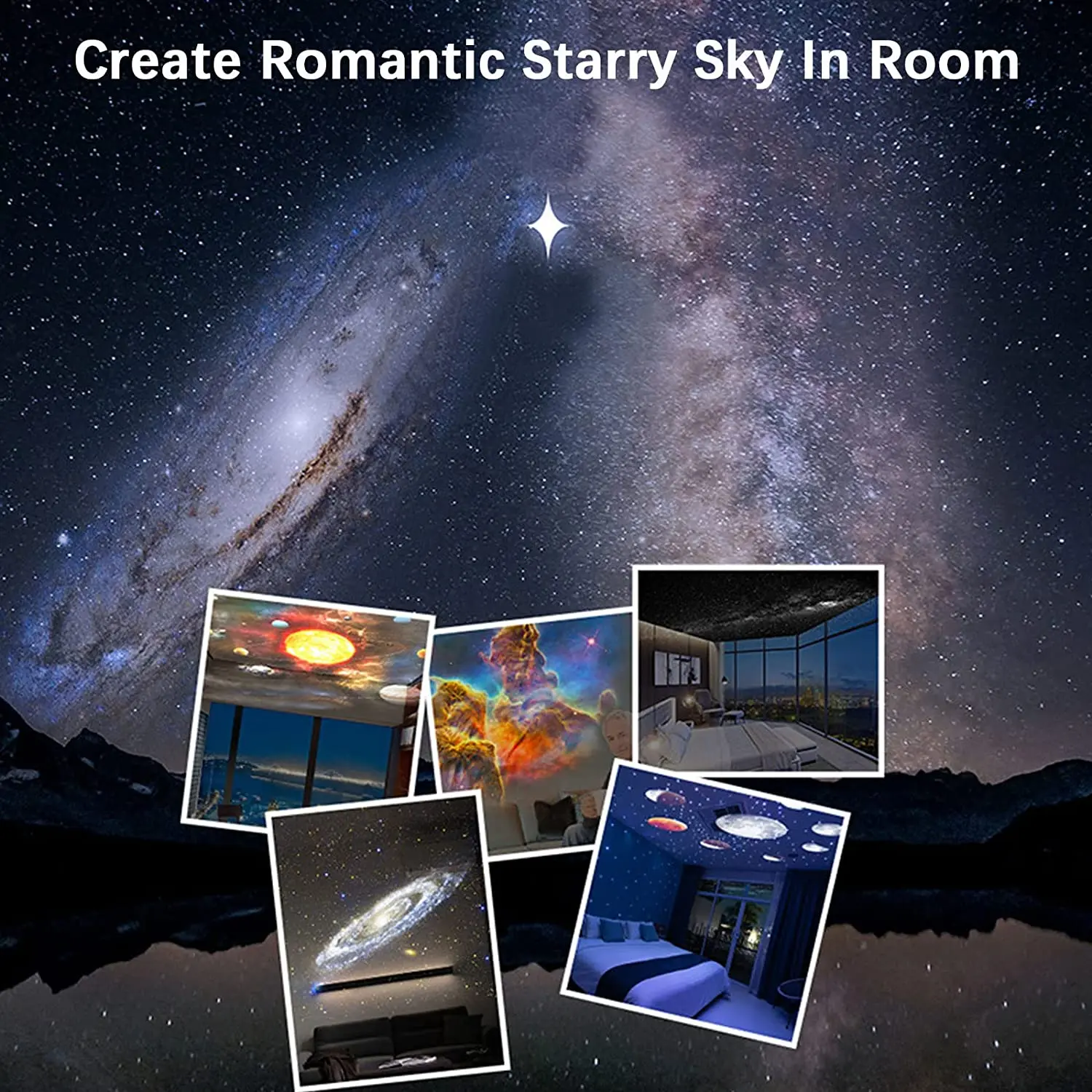 USB LED Night Lights Aurora Star Projector 12 Sheets of Film Planetarium Galaxy Projector Table Lamp for Kids Room Bedroom Decor