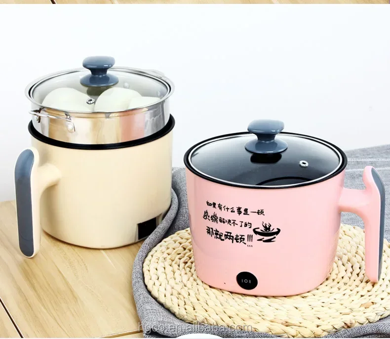 Portable cookware multi-purpose electric hot pot/Multifunction Electric mini Skillet/Electric dormitory multi-function hot pot