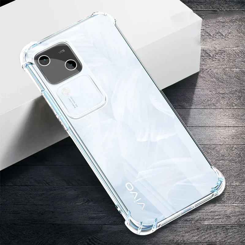 

Air Bag Anti Drop Phone Cases for VIVO V30 Pro Lite (ME) V30E V40 SE 5G Soft Thickened Transparent Defence Protect Bumper Covers
