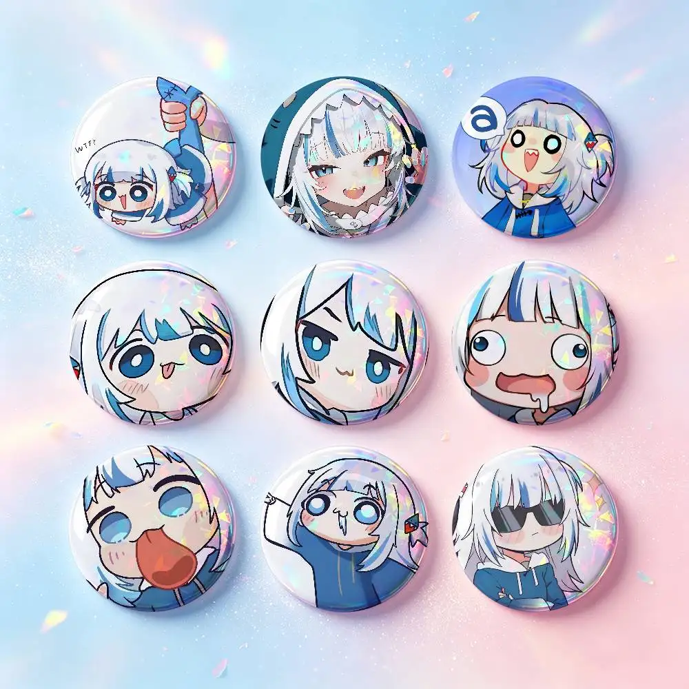 G-Gawr G-Gura Custom Badges 75mm 44mm 25mm 32mm 58mm Hat Backpack Accessories Toys Collect Gifts Large