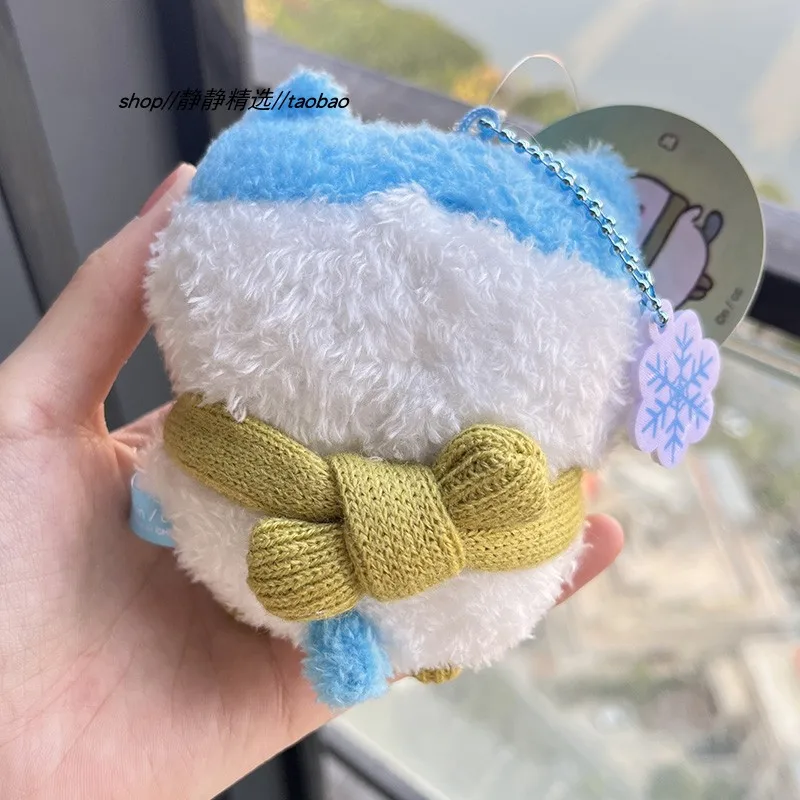 11 cm hangend ornament Leuk cadeau Chiikawa Hachiware Usagi Creatieve wintersjaal pluche rugzak sleutel speelgoedhanger