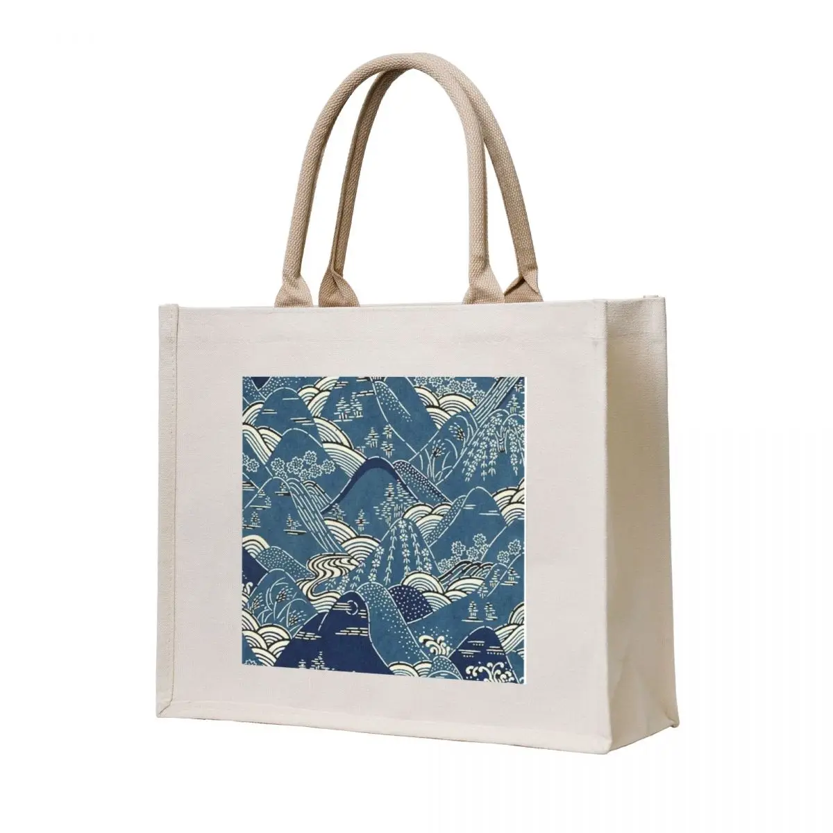 

Japanese Mountain Pattern Tote Bag Women's shopper bag Shopper handbag shopper bag women canvas Custom