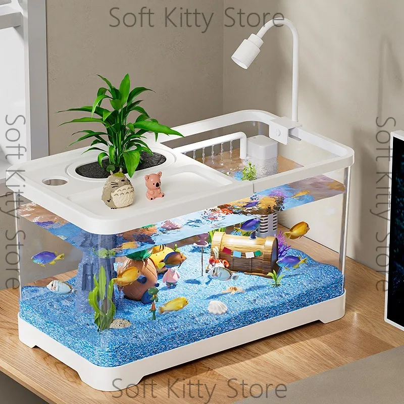 acquario-domestico-da-soggiorno-acquario-da-scrivania-per-l'arredo-ecologico-acquario-per-pesci-rossi-con-sistema-di-circolazione-automatica-acquario-a-cascata-per-ufficio-ad-alta-trasparenza