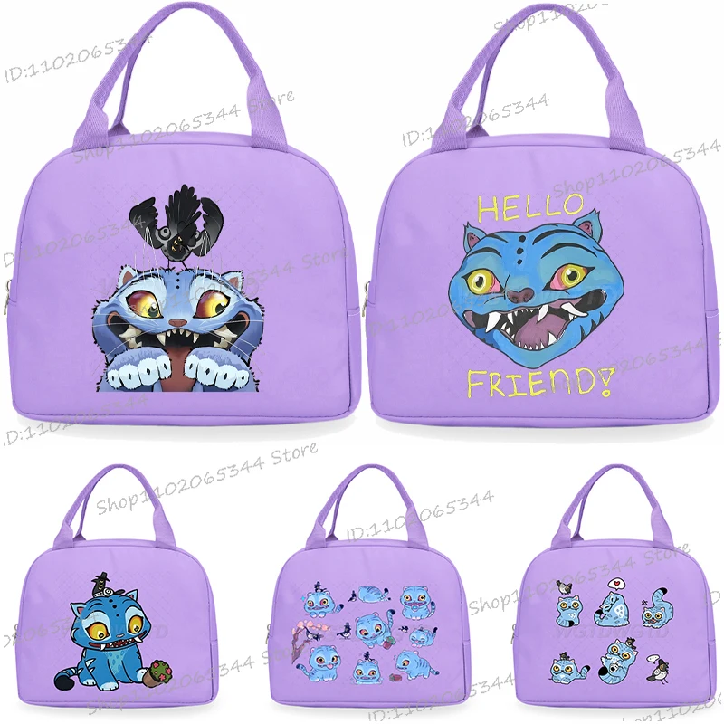 Anime Anime Cartoon Lunch Bag Women and Kids Funny Graphics Bento Thermal Handbags Thickened Insulation Lunch Box Bag