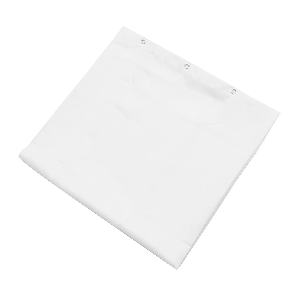 

Thickened Shower Curtain Waterproof White Polyester Bathroom Curtains Plain Color Long Lasting Breathable Mold