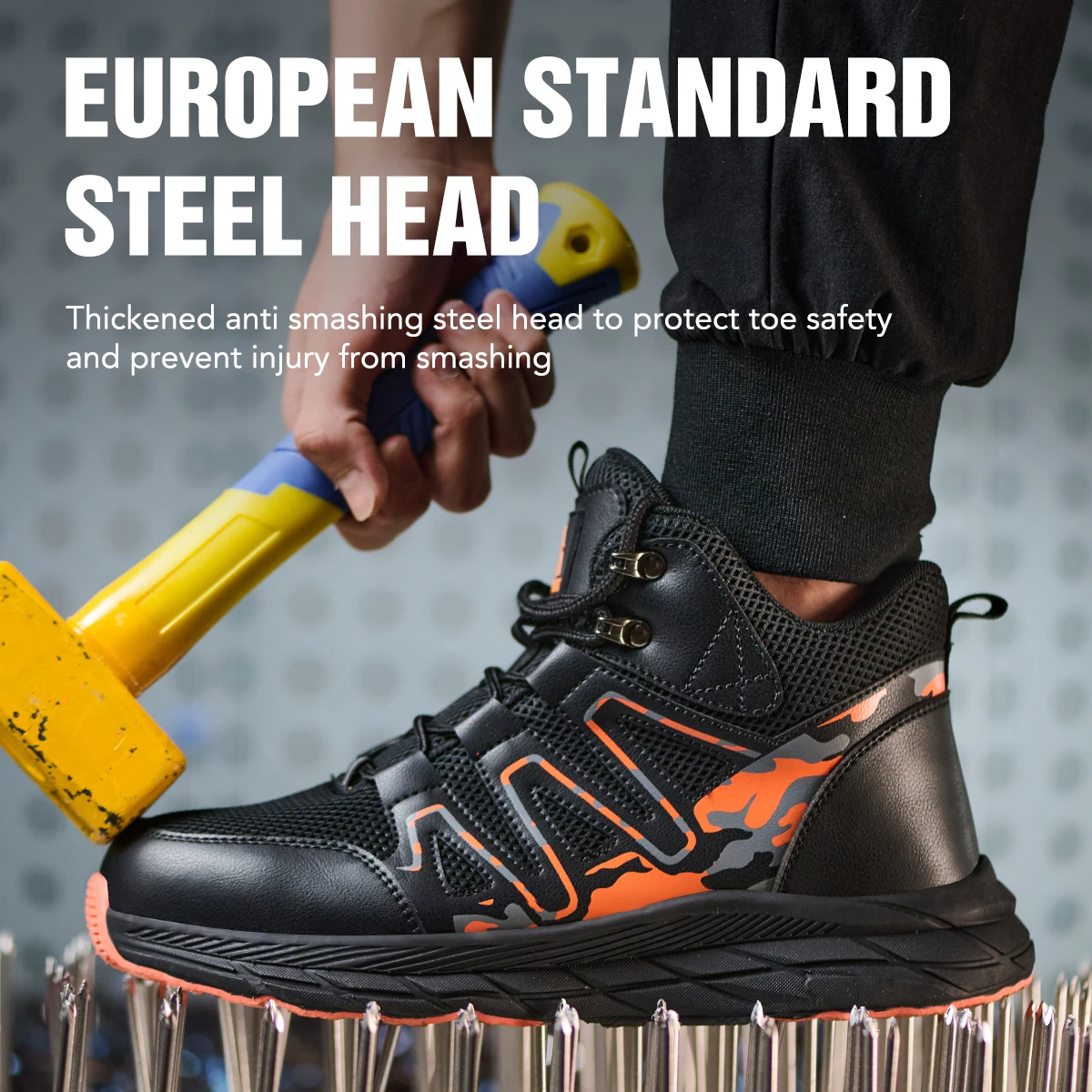 

AOYU2026 Изолированная защитная обувь Мужская рабочая обувь на пуговицах Защитная обувь от столкновений и проколов Защитная обувь с пластиковым носком