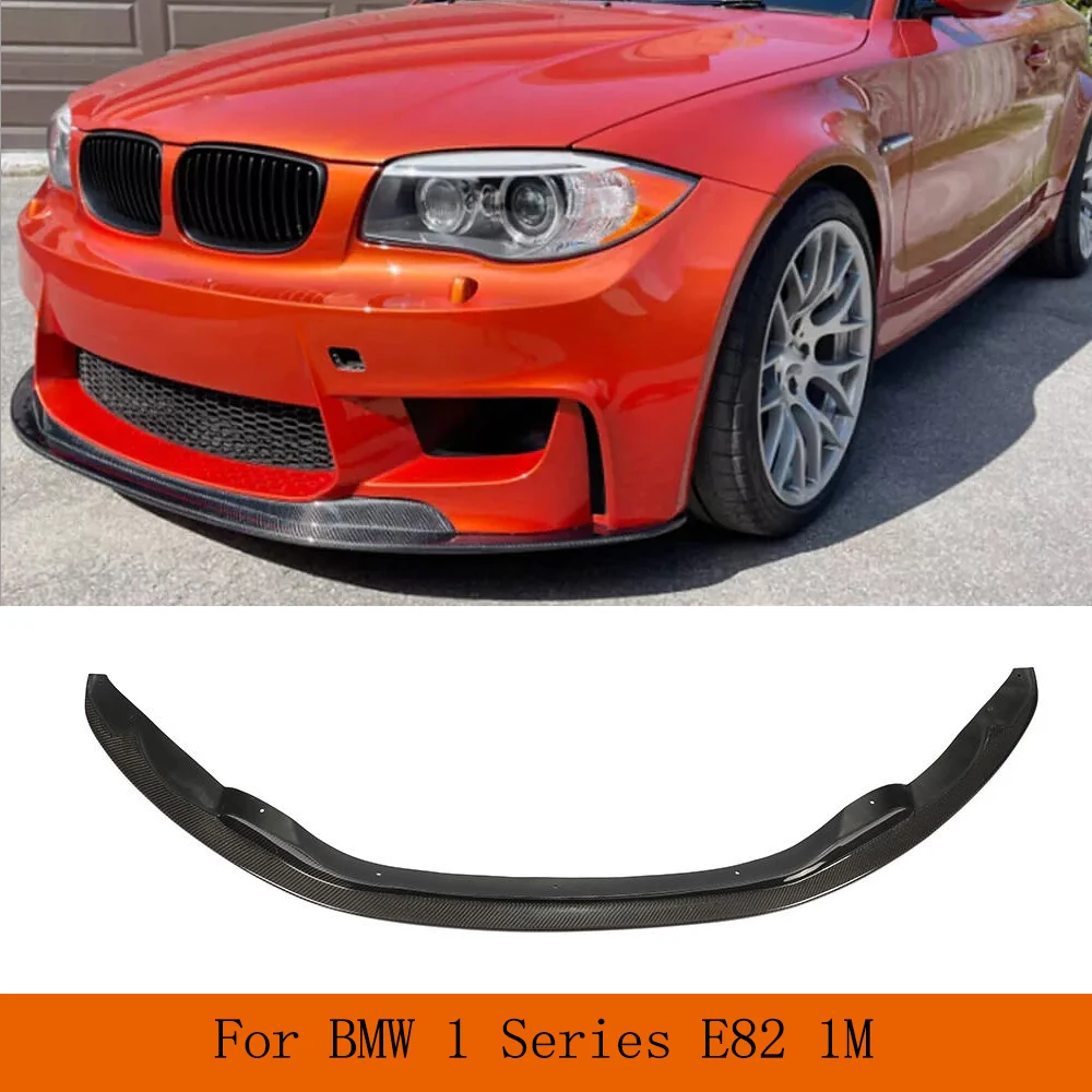 

Car Front Bumper Lip Chin Spoiler Splitters Apron For BMW 1Series E82 1M Bumper 2012-2018 Carbon Fiber/FRP Front Body Kits