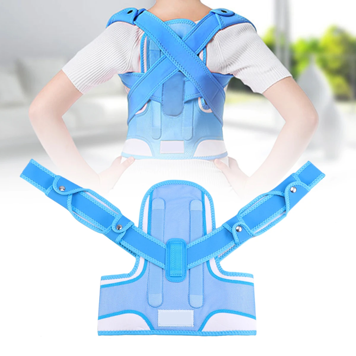 

Adjustable Back Posture Corrector For Kids Shoulder Support Brace Posture Trainer Breathable Elastic Comfortable Hidden