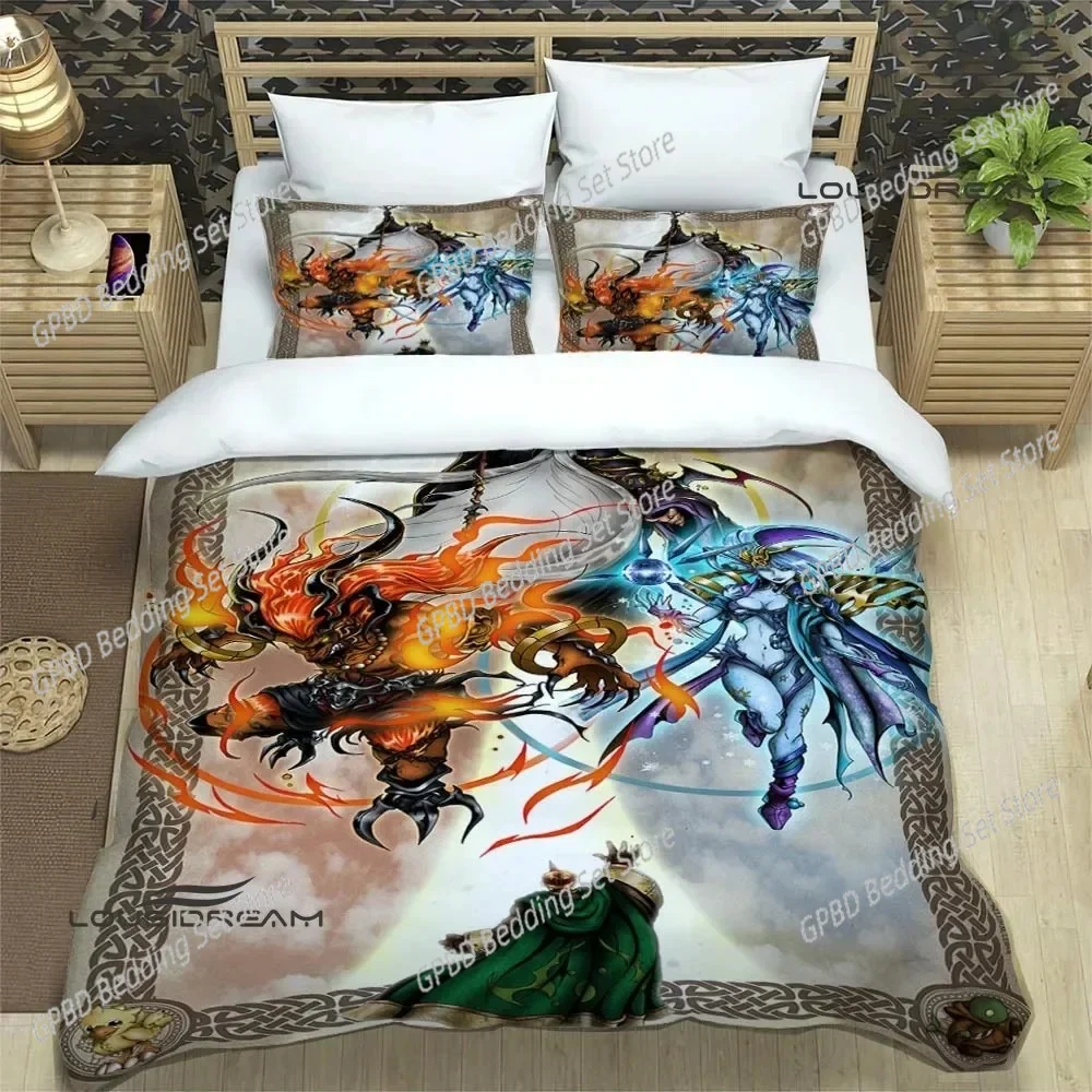 

Game FINAL FANTASY Print Comfortable Duvet Quilt Cover Pillowcase Bedding Set Children Bedroom Decoration Home Textile