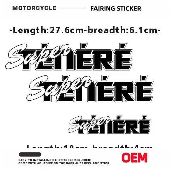 Motorcycle Body Fairing Shell Sticker Decal 750 Logo For YAMAHA XTZ750 SuperTenere XTZ 750 Super Tenere