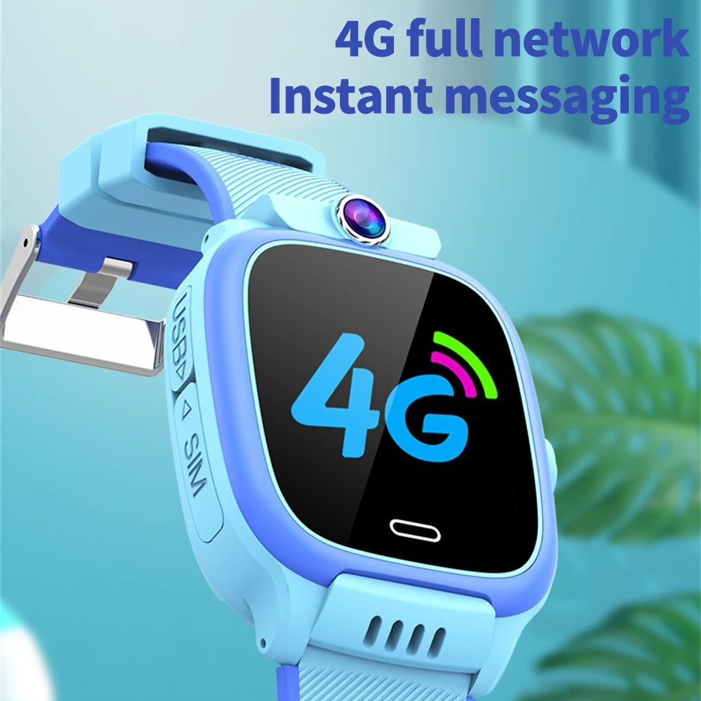 2024 New 1.44" Children 4G Video Call Smart Watch WIFI Location SOS Kids Phone Watches Waterproof Calculator Student Smartwatch