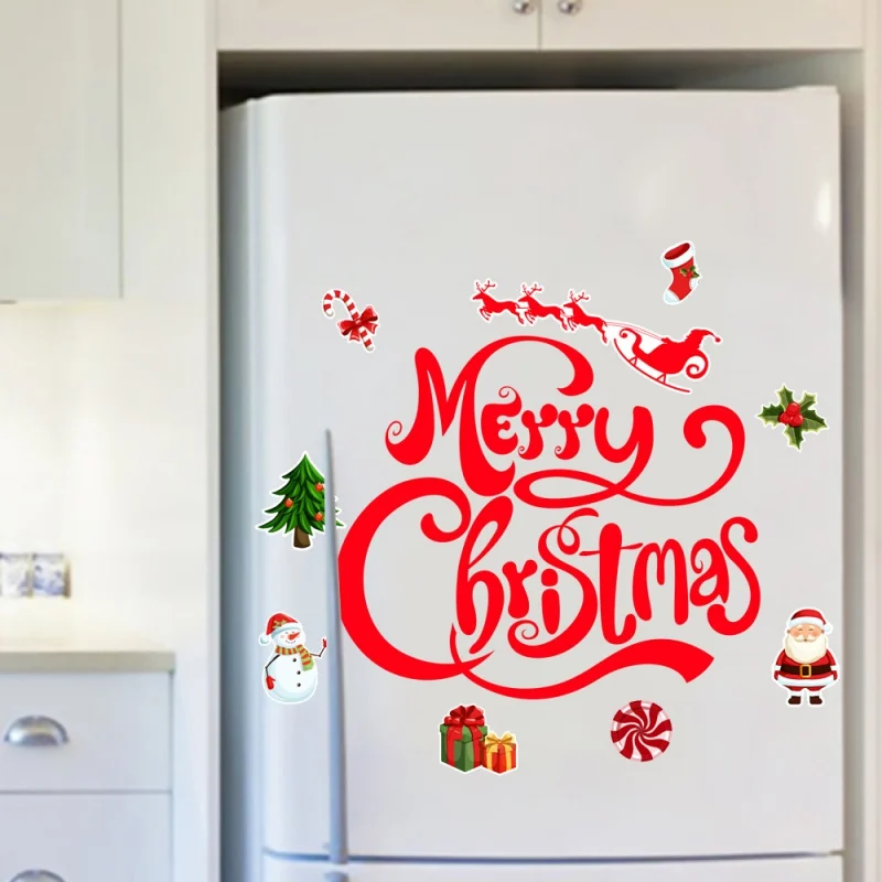 

Christmas PVC Garage Door Magnetic Sticker Merry Christmas Door Decorations Christmas Car Garage Magnets Decals Decorations