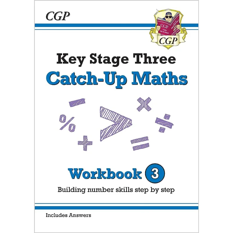 

Рабочая тетрадь KS3 Maths CatchUp 3 с ответами CGP Книги Координация Групповые публикации 9781789080605 Книга