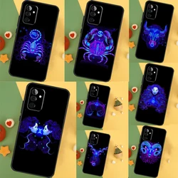 Neon Zodiac Signs Case For Samsung Galaxy A14 A34 A54 A55 A35 A15 A73 A53 A33 A23 A13 A12 A32 A52 A51 Cover