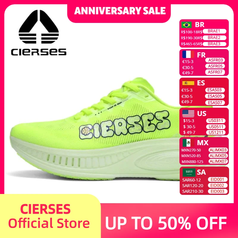 

CIERSES Brand Hot Sale Men Cushion Running Shoes For Women Breathable Walking Sneakers Athletic Outdoor Sports Training Shoes ﻿