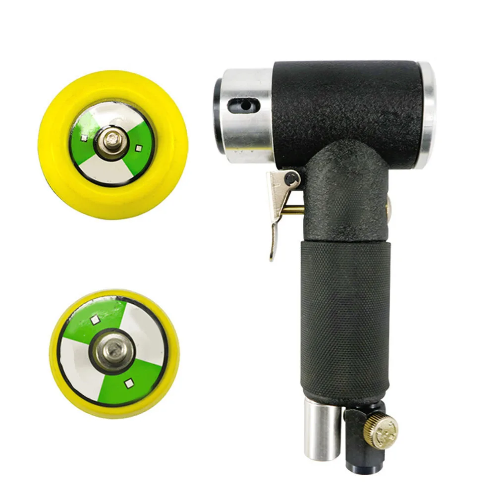Air Sander With Polishing Pad 6mm Thread For Car Buffing Pneumatic Powered Polisher Black Red Power Tools Accessories