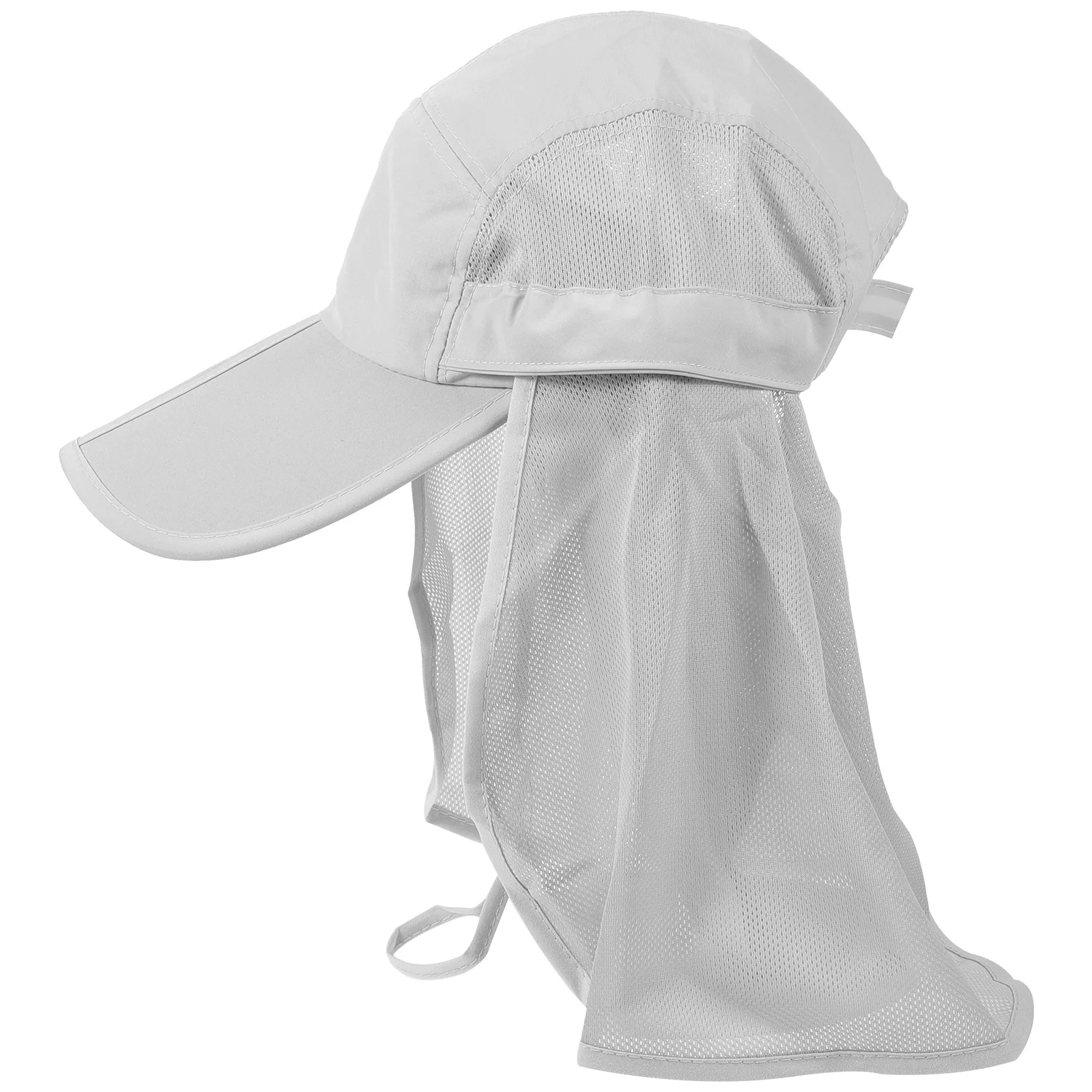 

1pcs Windproof Uv Protection Fishing Shawl Hat Detachable Mesh Sun Visor For Outdoor Sports Beach Foldable Sunshade Cap Reusable