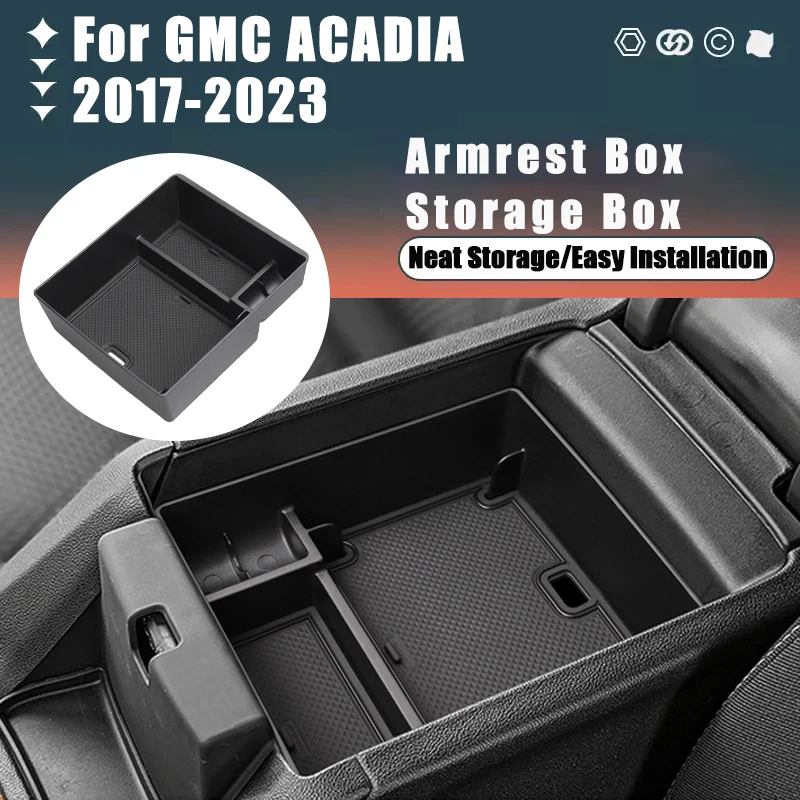 

For GMC ACADIA 2017-2023 2018 2019 2020 2021 Armrest Box Storage Box Modification Stowing Tidying Box Car Internal Accessories