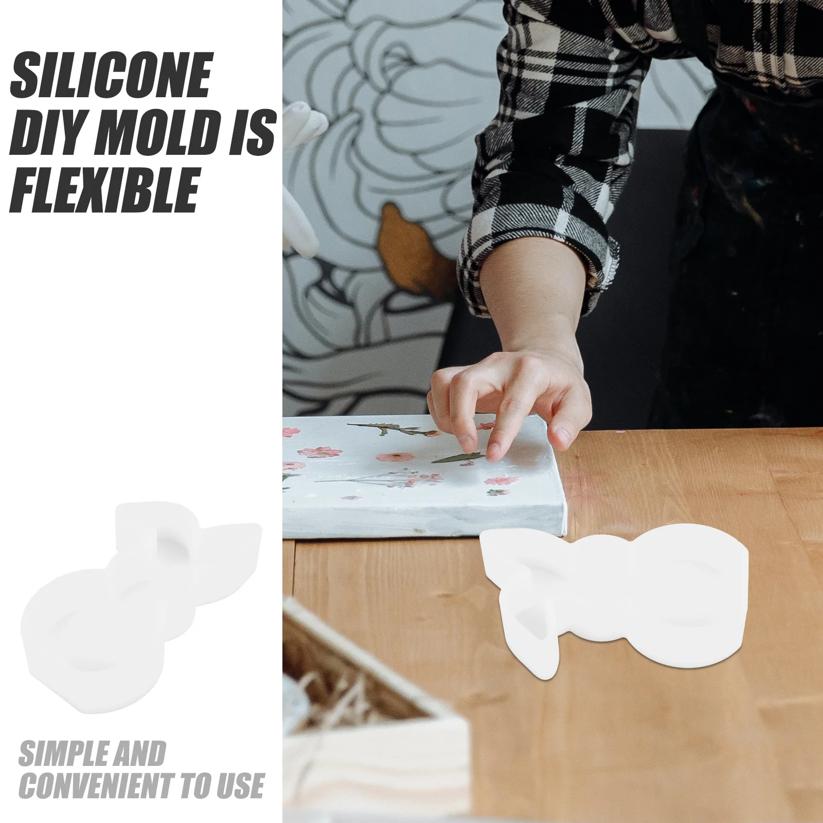 

Silicone Easter Mold Multipurpose Bunny Mold for Quick Demolding DIY Ice Cube Craft Easter Silicone Molds