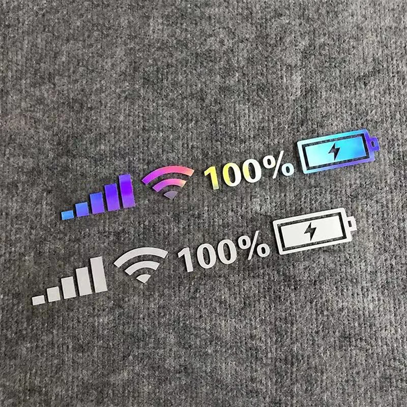 Personalized Signal WIFI Power Phone Logo Car Windshield Sticker Auto Accessories Decoration Decal