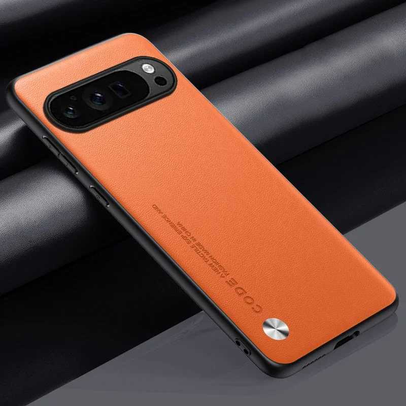 Luxuriöse Leder-Handyhülle für Google Pixel 10A 10 11 XL 9A 9 Pro 8Pro 7 6 Pro 8A 7A 5A 4 Schlichte Hautfreundliche Stoßfeste Weiche Rückseiten-Abdeckung