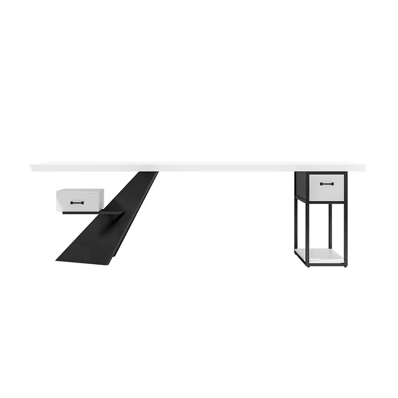 Motion Desk Computer Uffici Tavoli da ufficio Tavolo Bureaux Scrivanie economiche Bianco Casa Moderna Camera Mobili Lavoro ausiliario 0726LSY