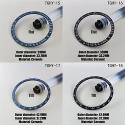 腕時計用ベゼル,直径39mm,42.9mm,フラットコネクタなし,発光,セラミックダイヤル,腕時計アクセサリーの交換