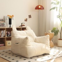 Lovely Cartoon Single Lazy Sofa Creative Modern Nordic Soft Fluffy Warm Small Living Room Sofas Balcony Luxury Home Decoration