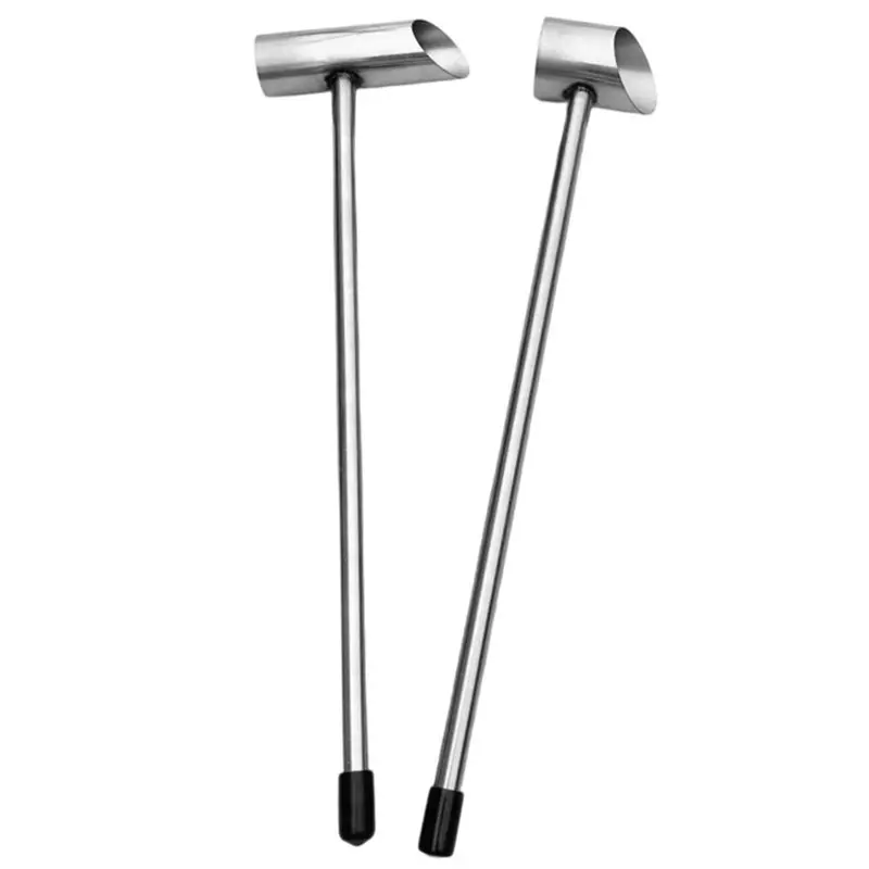 ABLN-For Cotton Candy Maker Replacement Parts- Long Handle Marshmallow Machine Spoons In Small& Large Stainless Steel Sugar Scoo