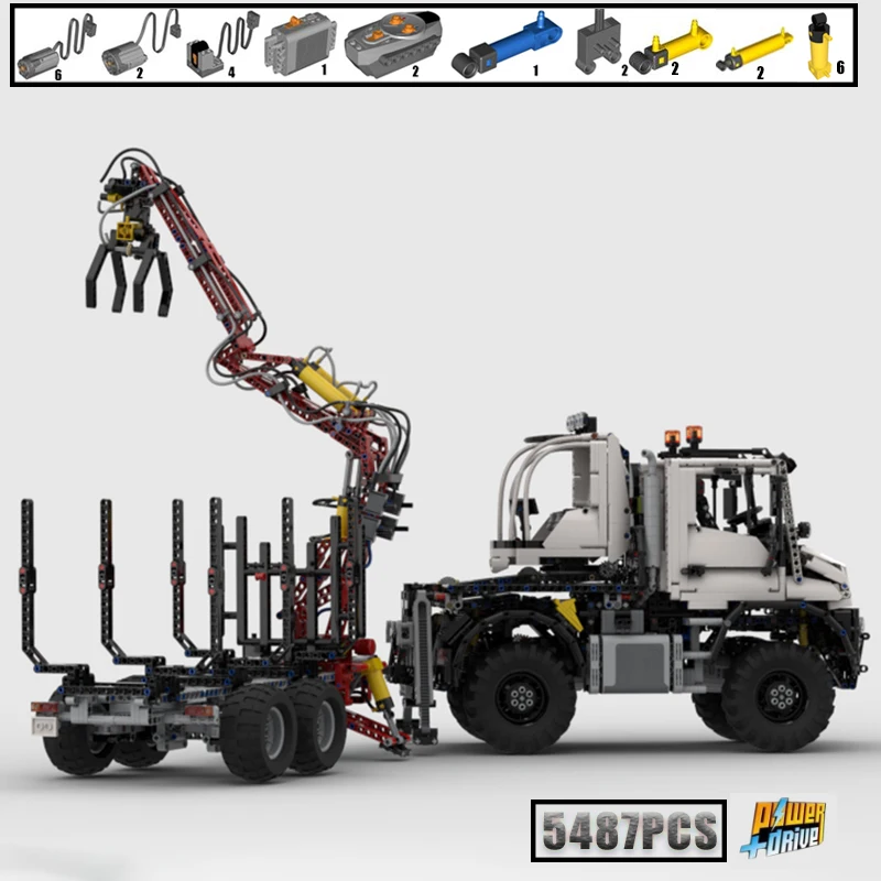 2023 NEW Off Road Tractor 5487 PCS DIY Model Building Kit Block Self-locking Bricks Birthday Christmas Gift