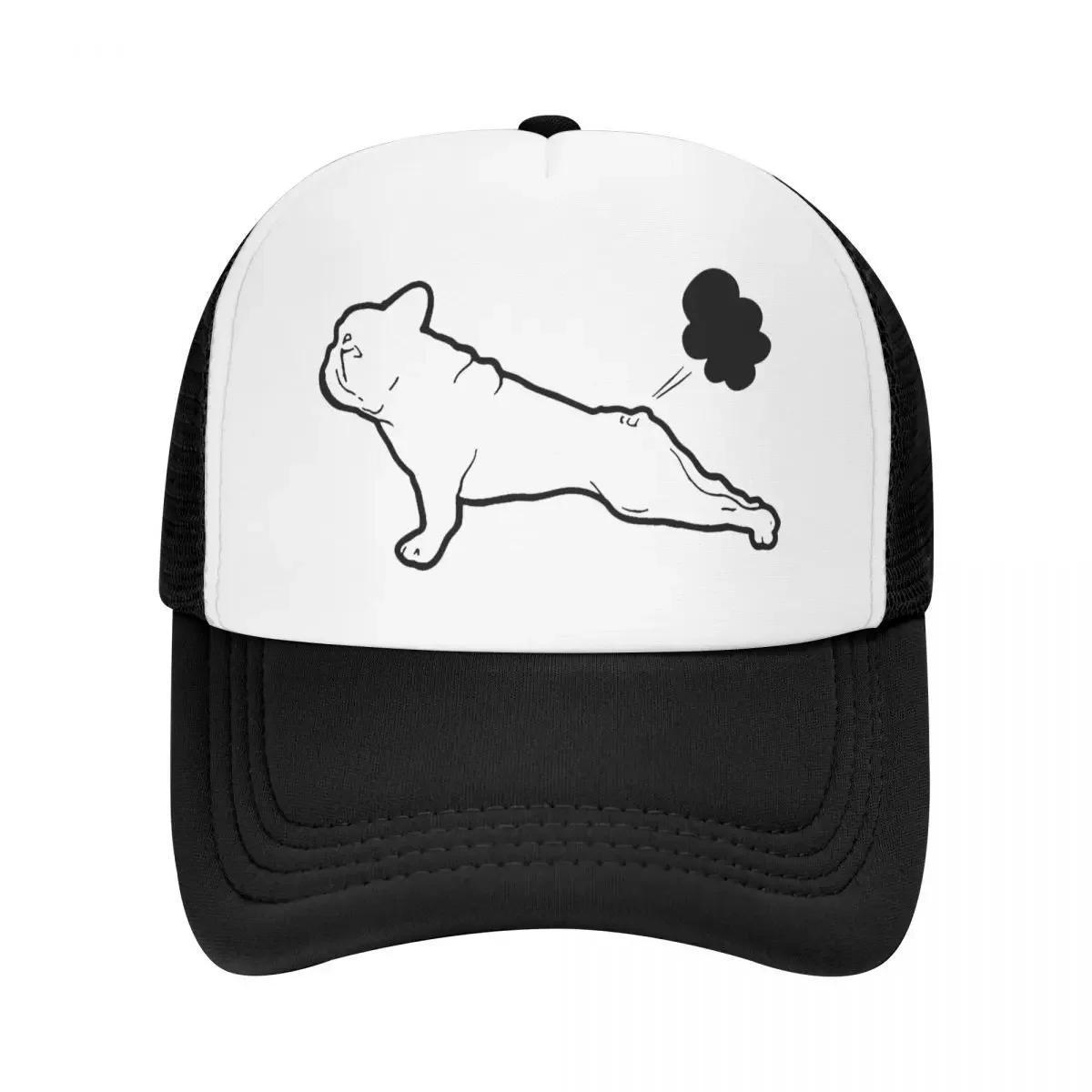 Custom Fashion French Bulldog Yoga Baseball Cap for Men Women Adjustable Funny Frenchie Dog Trucker Hat Sports