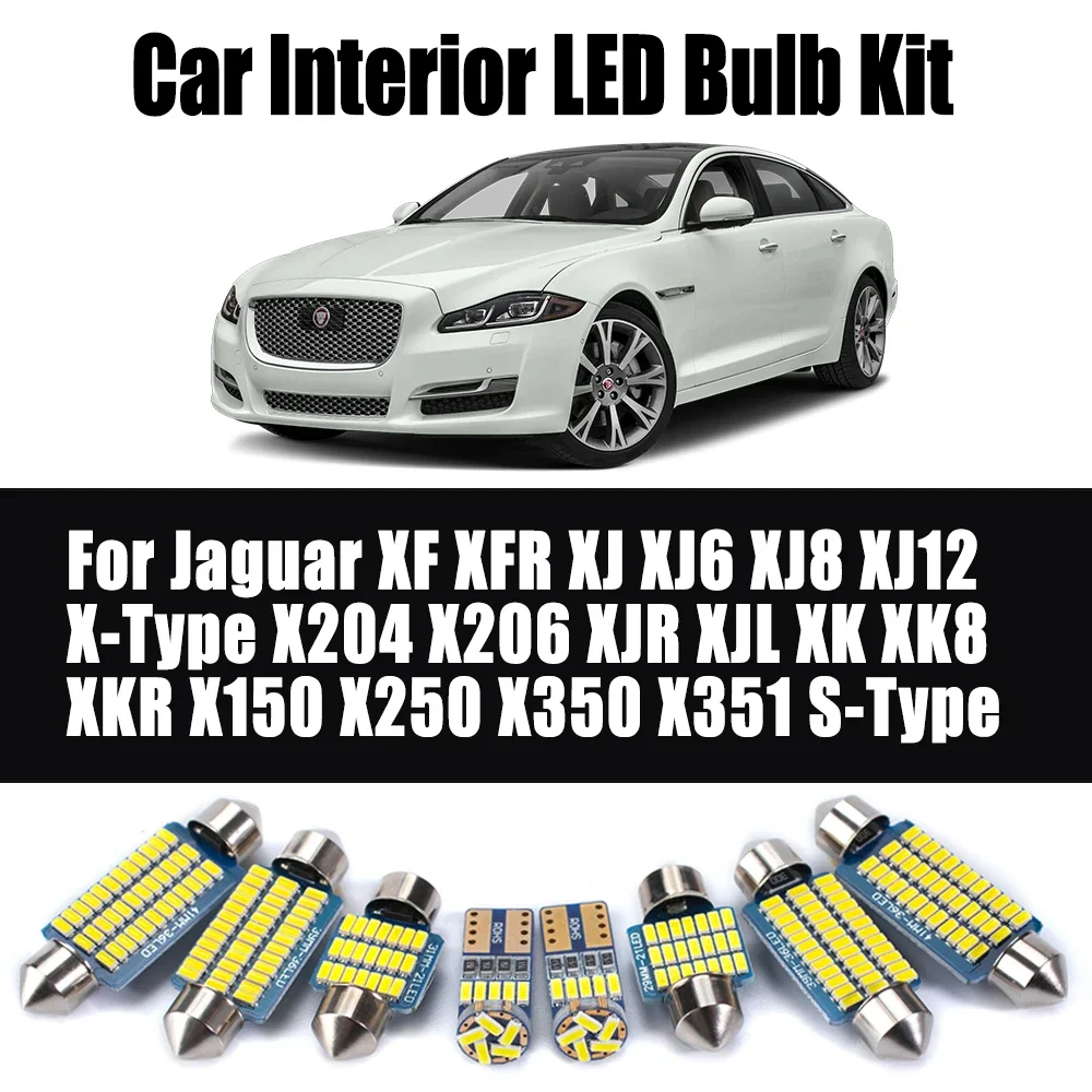 

LED Interior Reading Light Kit For Jaguar XF XFR XJ XJ6 XJ8 XJ12 X-Type X204 X206 XJR XJL XK XK8 XKR X150 X250 X350 X351 S-Type