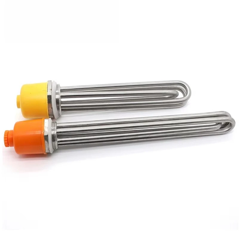12v 24v 48v 220v 380v Industrial Stainless Steel Tubular Electric Oil Water Heating element Immersion Heater