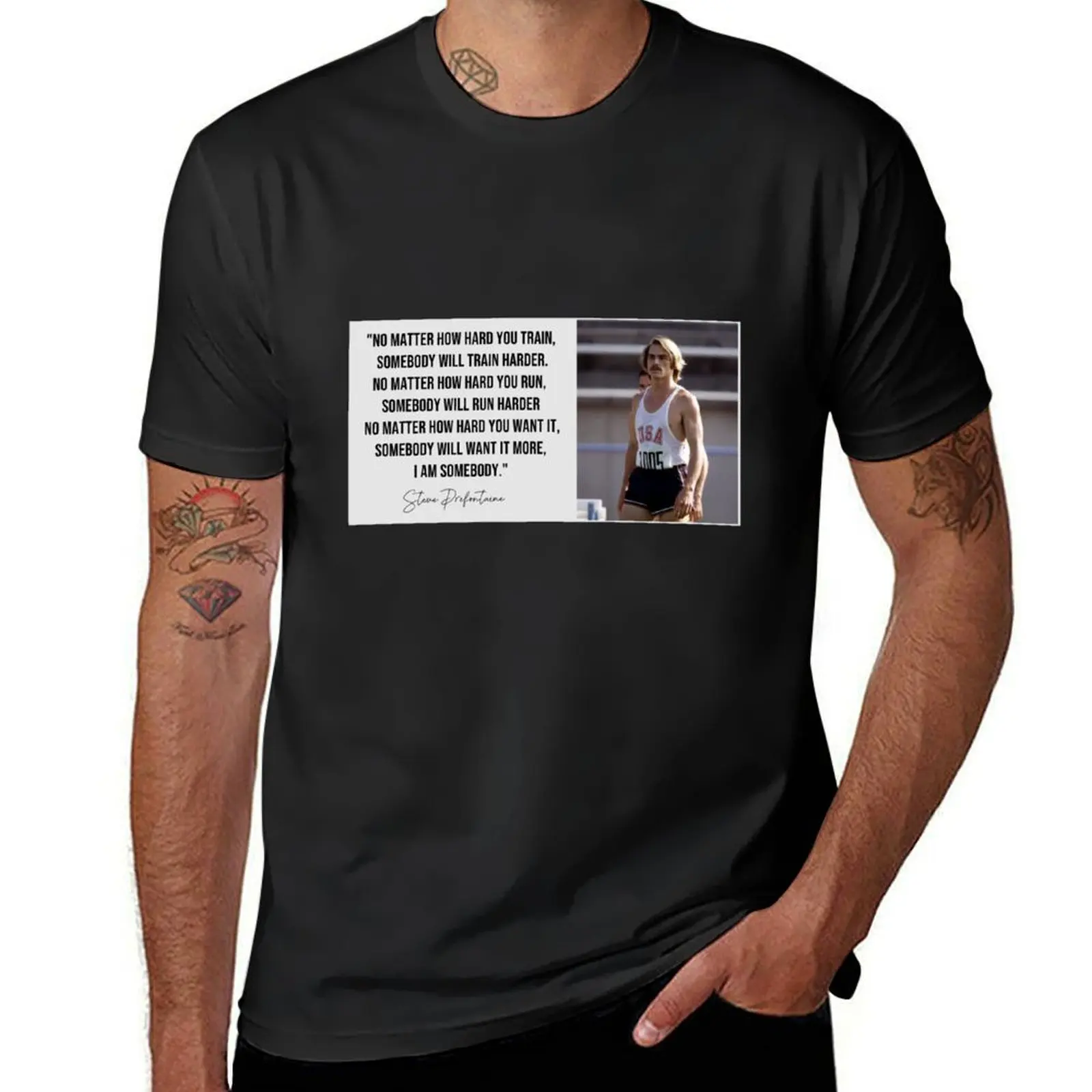 Steve Prefontaine quote, Running Quotes Steve Prefontaine T-Shirt oversizeds oversized blacks mens tall t shirts