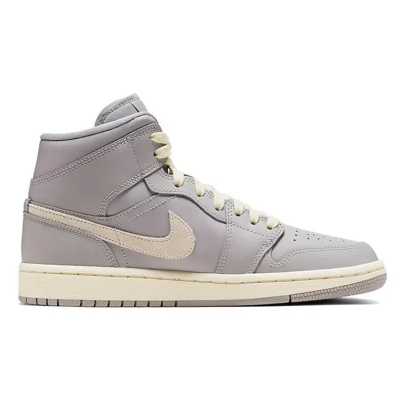 Nike Jordan 1 Mid Atmosphere Grey Pale Ivory Women's Sneakers shoes CD7240-002