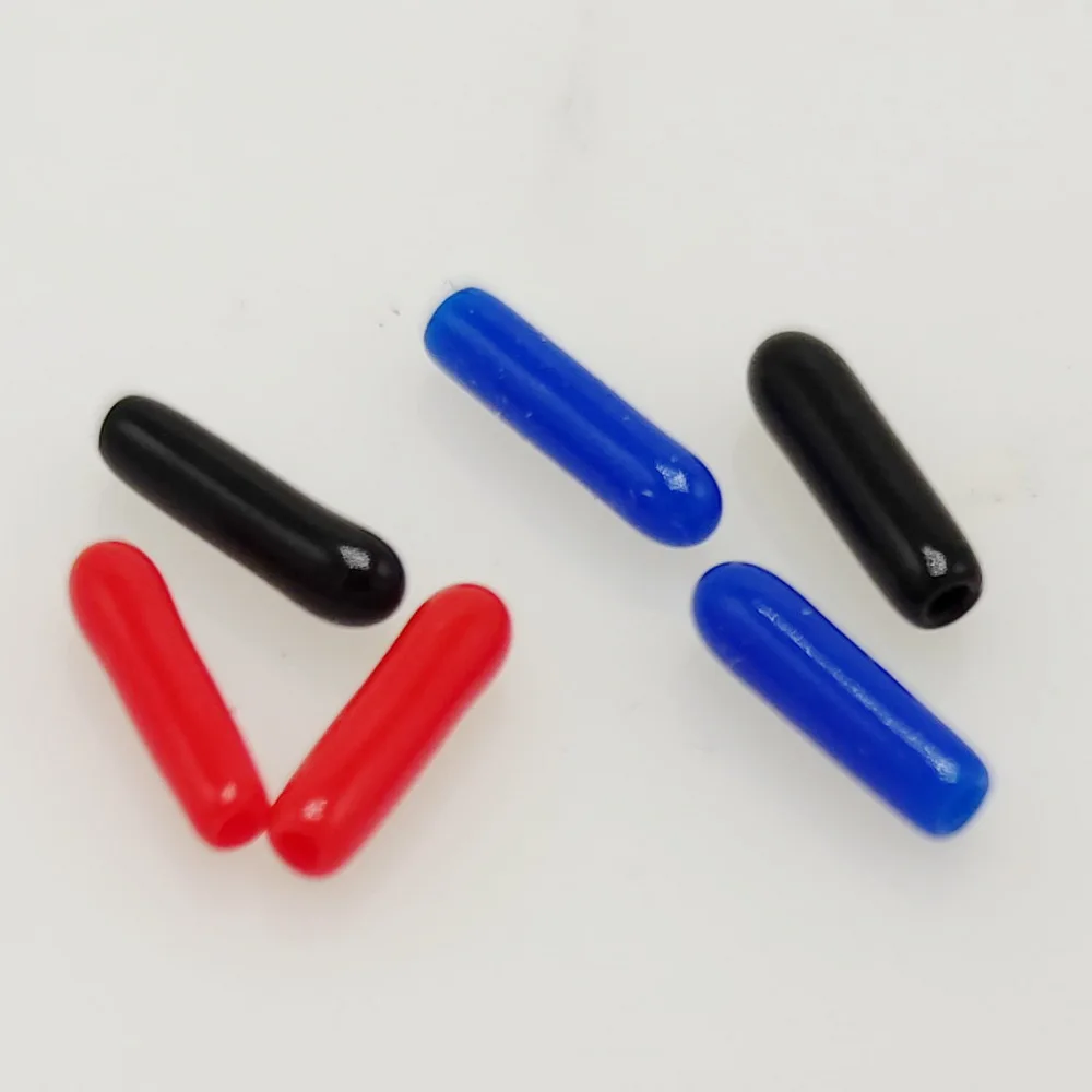 1,3 mm Innendurchmesser PVC weiche Schutzhülle Isolierkappe Schraube Stahlrohr Staubschutz Antenne Endkappe 100 Teile/los – Detail 4
