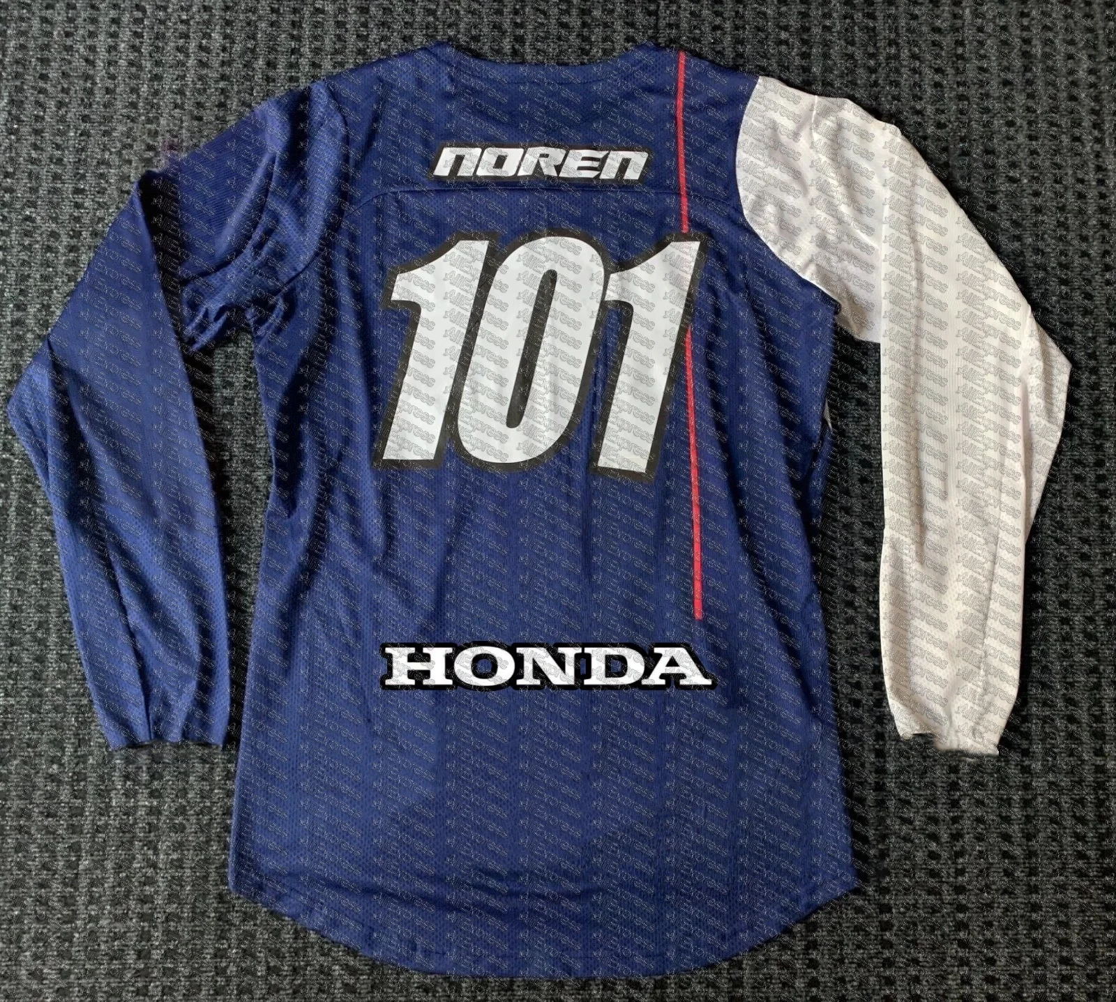 

Джерси Honda Dirt Bike # Дышащая мотоциклетная футболка NOREN с длинными рукавами 101, удобное снаряжение для гонок и езды на открытом воздухе