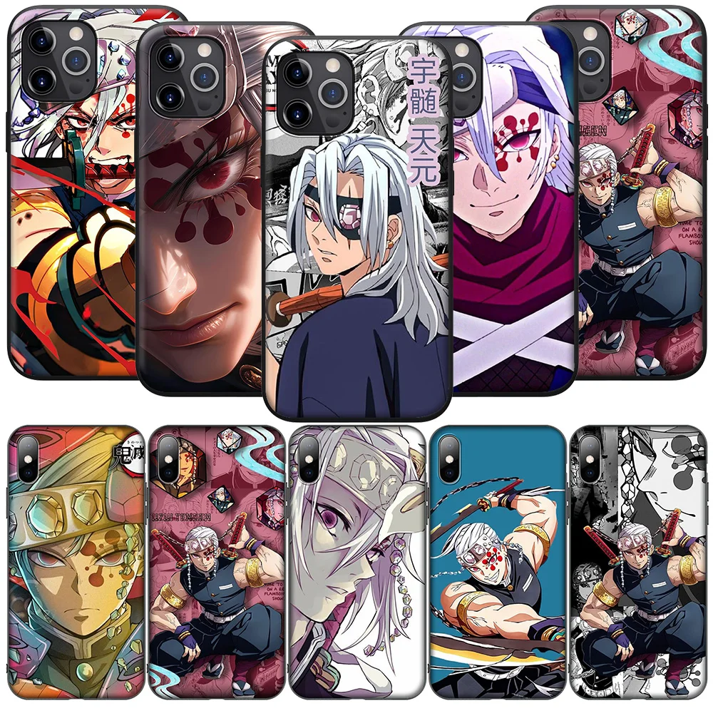 SO159 Tengen Uzui Kimetsu no Yaiba Cover Phone Case for iPhone 12 11 X XS XR Pro Max 6 6s Plus SE