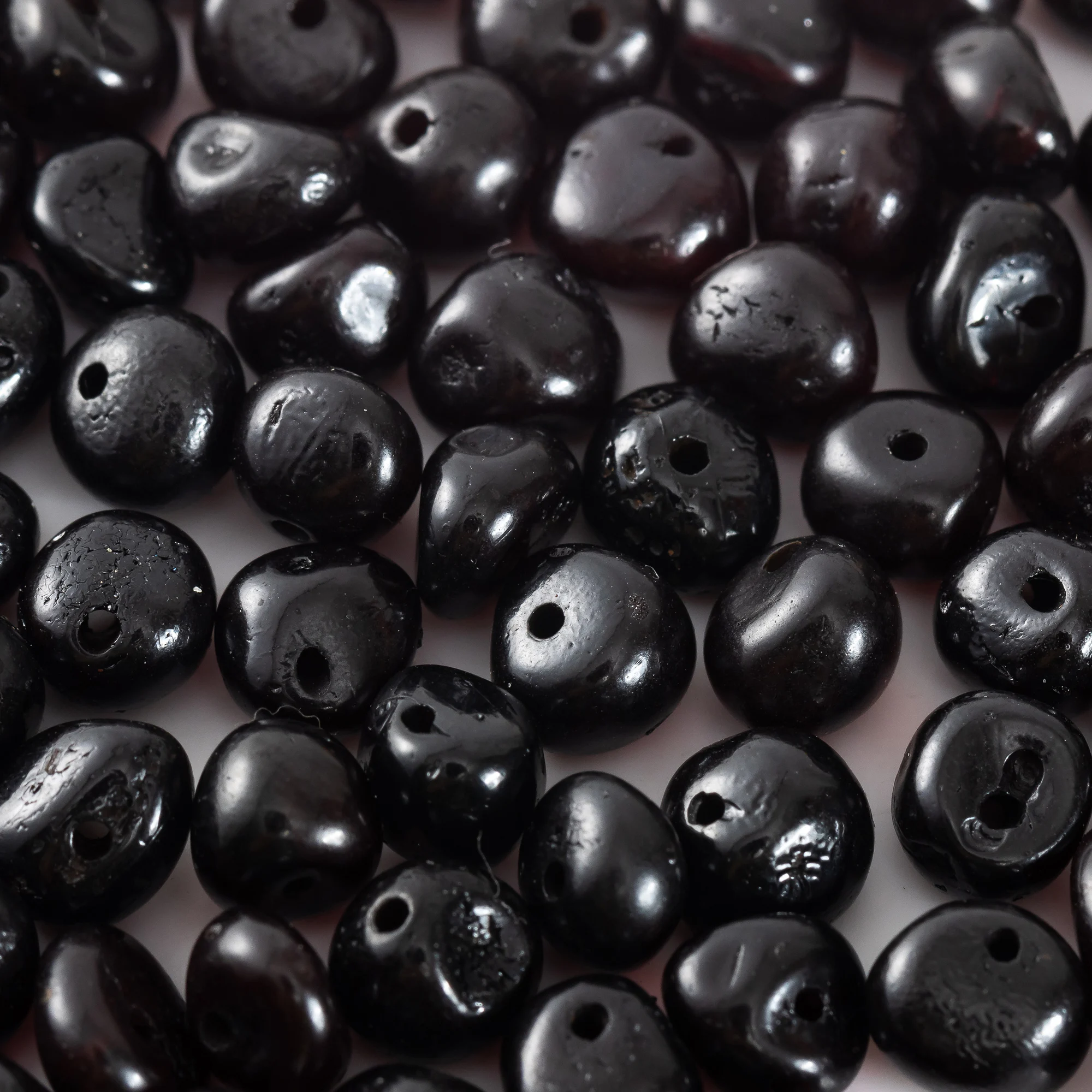 Baltische Bernsteinperlen, 6–8 mm Breite, vorgebohrte Löcher zum Aufreihen von Schmuck – Bulk-DIY-Zubehör – Detail 5