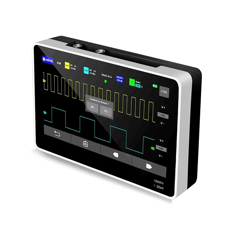 ADS 1013Dplus dual-channel digital touch panel oscilloscope with 100M bandwidth and 1GS sampling rate