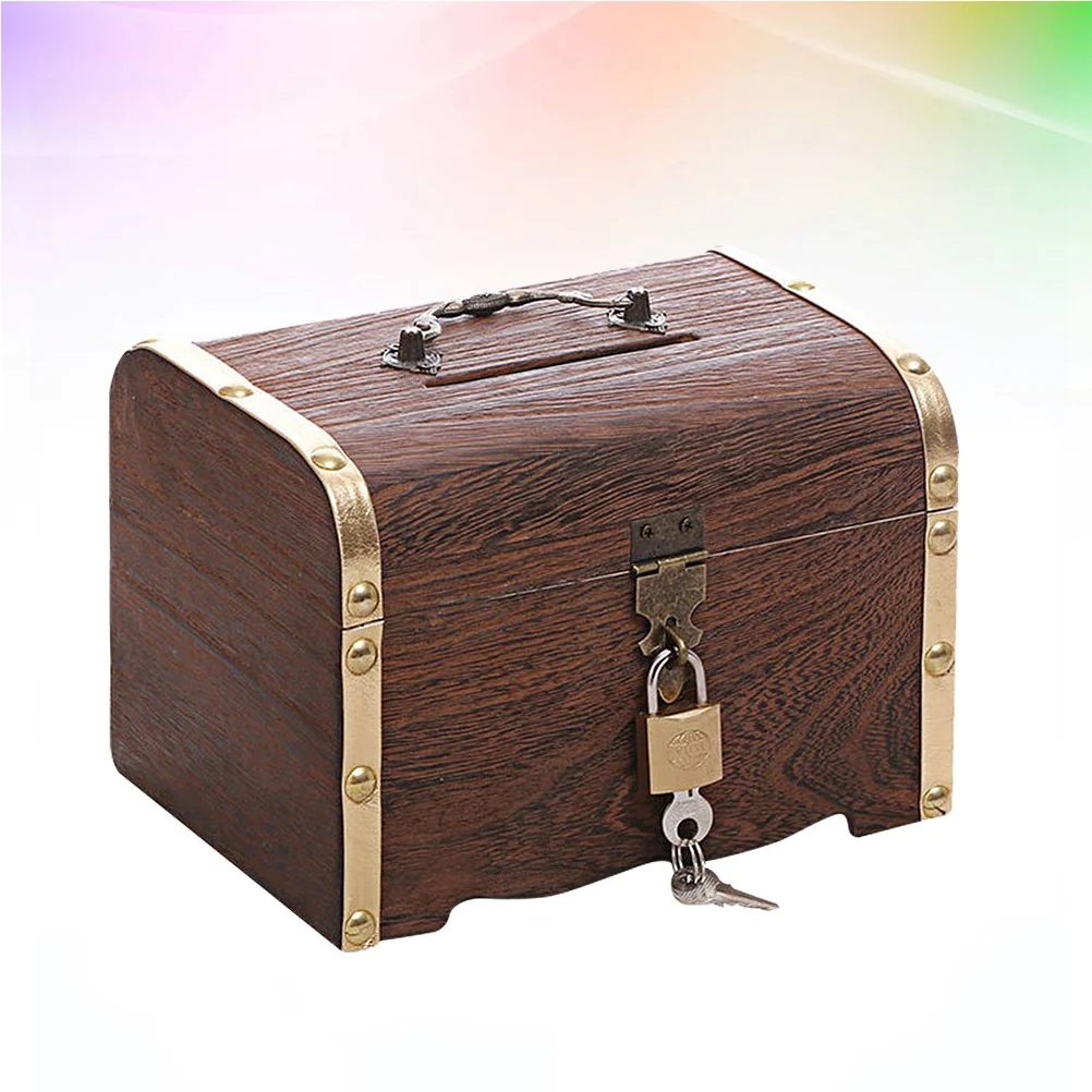 

1Pcs Wood Desktop Organizer Vintage Style Storage Box for Books Snacks Fruits Clothes Jewelry Coins Home Office Bedroom Living