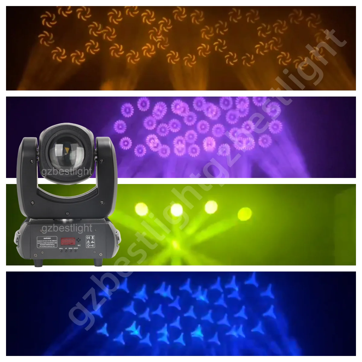 Imagem -02 - Led Moving Head Beam com Dmx Control 100w Spot Lyre 100w Stage Padrão de Luz Prisma Rotativo Super Bright dj Disco