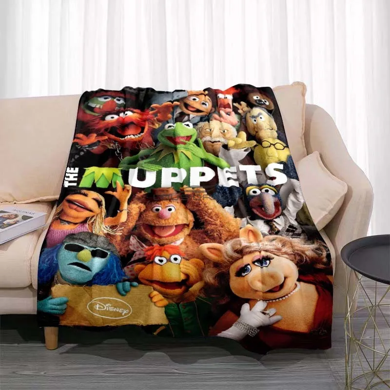 Cartoon Cute Disney The Muppets Blanket Soft and Comfortable Flannel Christmas Decoration Blanket Children's Nap Warm Blanket