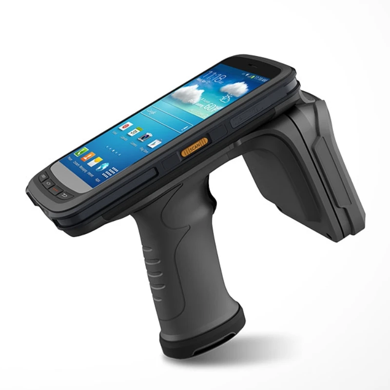 Android UHF RFID Handheld Scanner E710 Plastic Access Control Card Readers For 860-960MHz Frequency