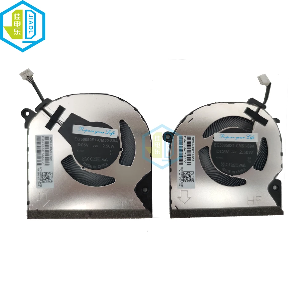 CPU GPU Fan For HP ENVY X360 15-FE 15-FE0013DX N49281 N49282-001 Notebook PC Cooler Cooling Radiator Fans EG50050S1-CM61 CM50