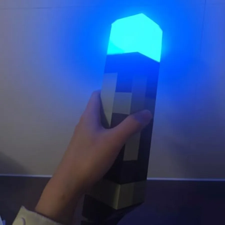 

Torch Lamp with Wall Mountable, 11 Inch LED Night Light, 4-Color Night Light, USB Rechargeable for Nightstand Torch Light, Hand