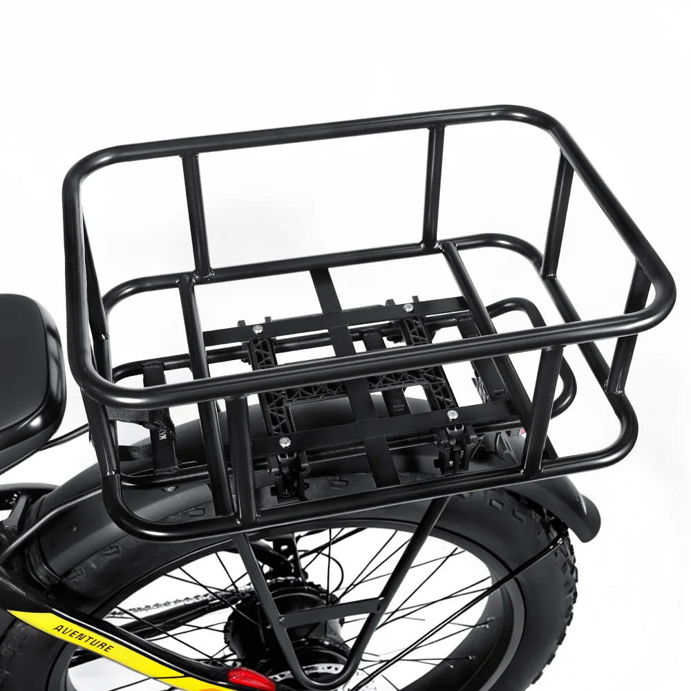 Schnell abnehmbarer Fahrradkorb für den Gepäckträger – Große Kapazität für E-Bikes und Fahrräder – Ideal für Reisen und Einkäufe – Detail 17