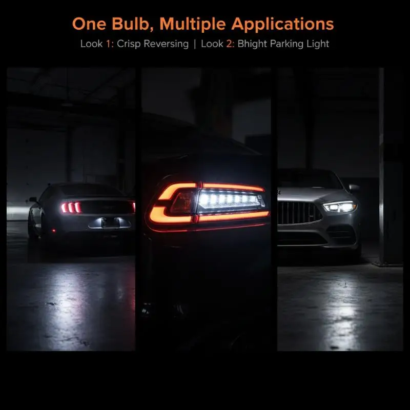 LED T10 W5W Bulb 6000K White Reading Interior Car Light High Lumen Output Door Lamp Replacement