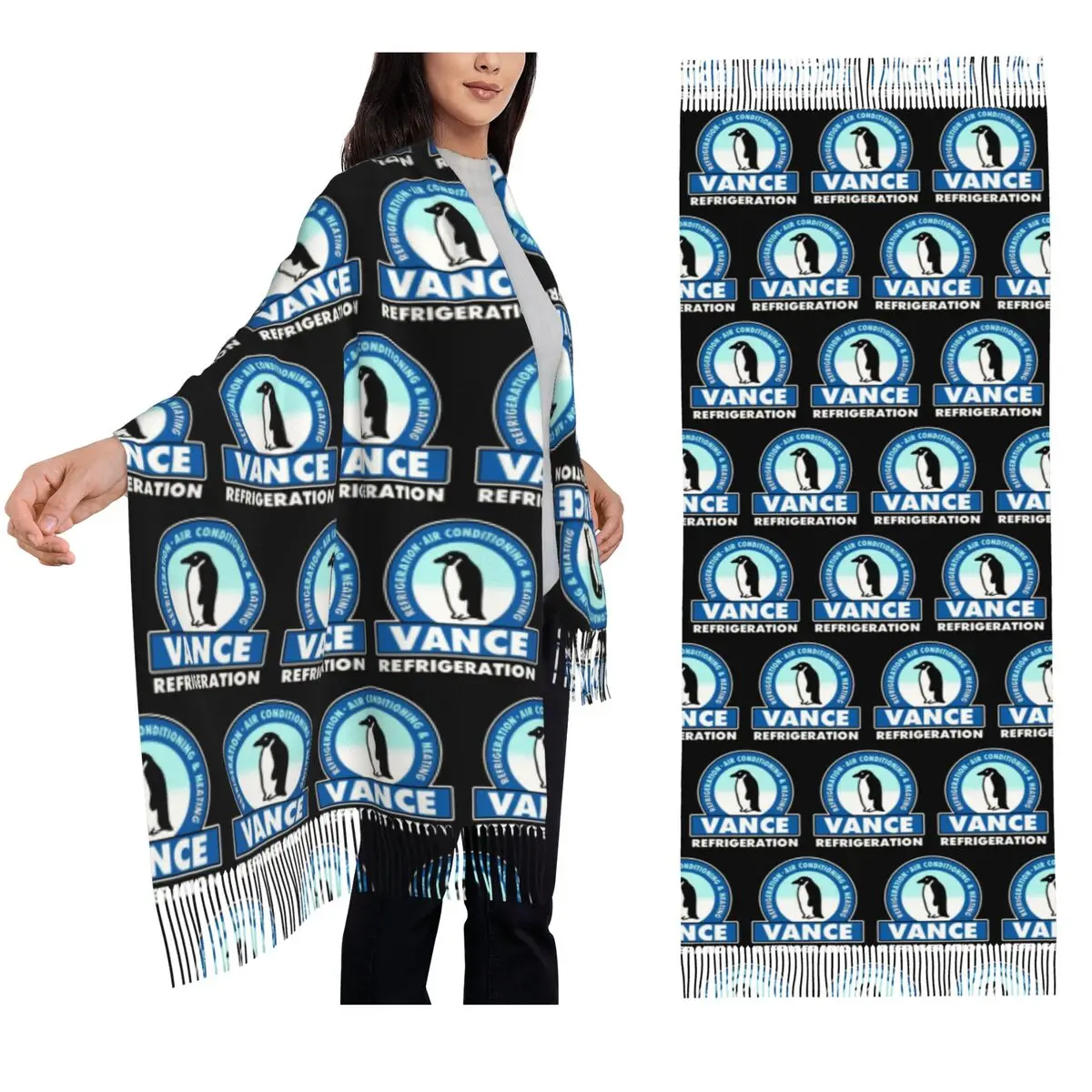 

Vance холодильный шарф, шарфы с кисточками для женщин, мягкие теплые шали и накидки, длинная осенне-зимняя шаль