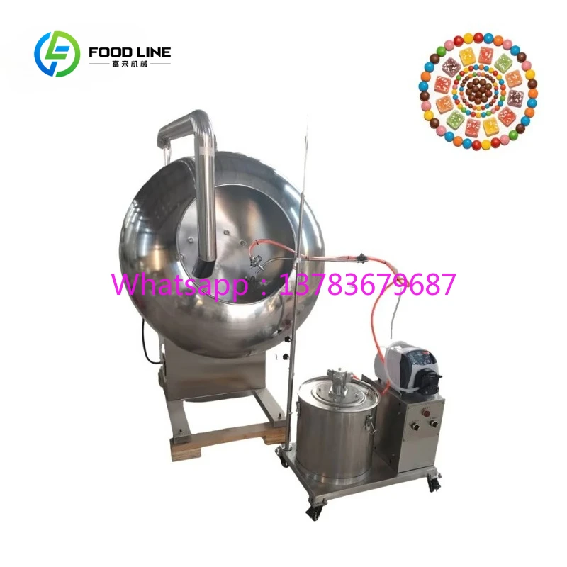 Customized Multi-function Chocolate Almonds Nuts Coating Machine Peanut Sugar Candy Coating Machine